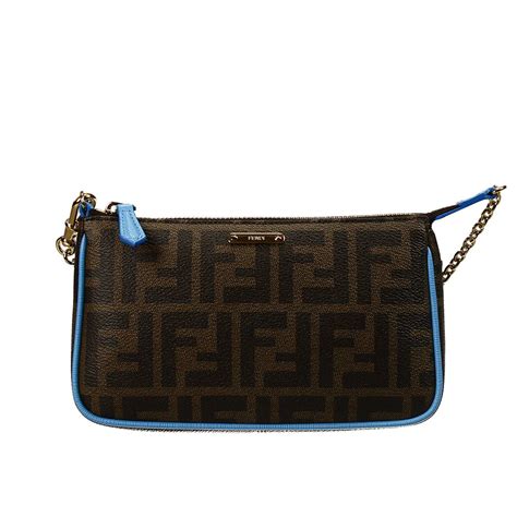 fendi mini bag blue|Fendi zucca mini bag.